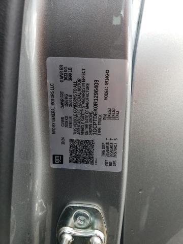 1GCPTDEK0R1296409 - 2024 CHEVROLET COLORADO Z71 SILVER photo 12