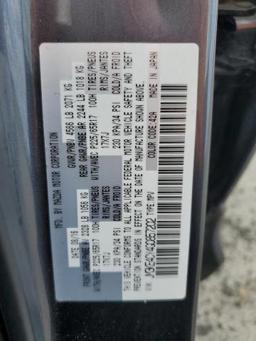 JM3KE4CY4G0857202 - 2016 MAZDA CX-5 TOURING GRAY photo 13