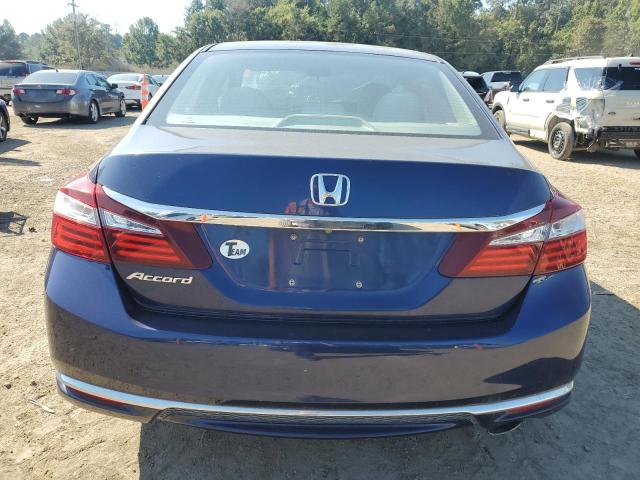 1HGCR2F38GA083604 - 2016 HONDA ACCORD LX BLUE photo 6