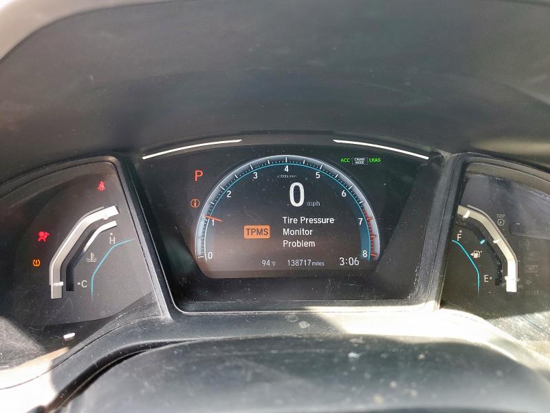 19XFC2F60KE049833 - 2019 HONDA CIVIC LX Argent photo 9