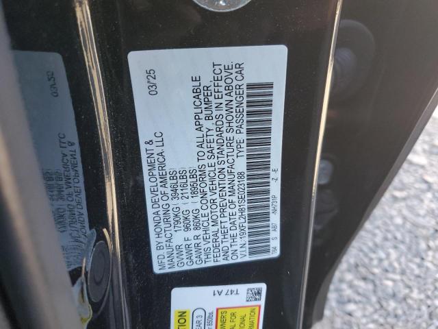 19XFL2H81SE023188 - 2025 HONDA CIVIC SPORT შავი ფოტო 12