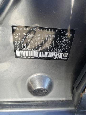 3HGGK5H41KM735407 - 2019 HONDA FIT LX Boz foto 13