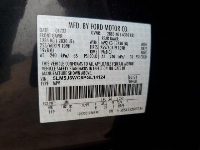 5LM5J6WC6PGL14124 - 2023 LINCOLN AVIATOR შავი ფოტო 13