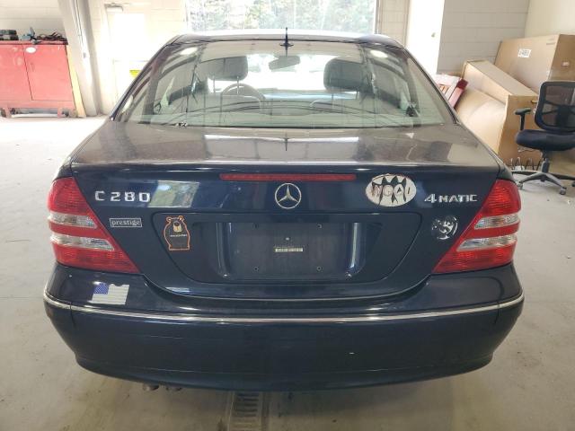 WDBRF92H56F752679 - 2006 MERCEDES-BENZ C 280 4MATIC BLUE photo 6