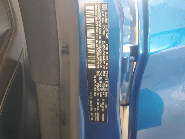 ZASPAKBN5K7C39707 - 2019 ALFA ROMEO STELVIO TI BLUE photo 13