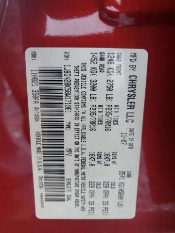 1J8GN28K58W171961 - 2008 JEEP LIBERTY SPORT BURGUNDY photo 14