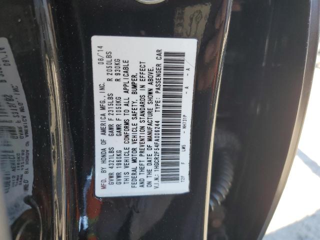 1HGCR2F54FA006244 - 2015 HONDA ACCORD SPORT შავი ფოტო 13