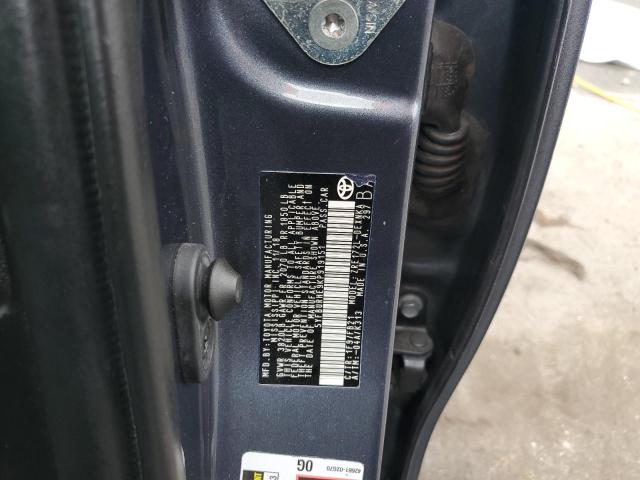 5YFBURHE9KP919151 - 2019 TOYOTA COROLLA L رمادي صورة 12