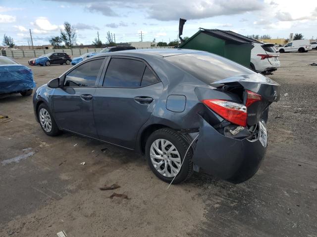 5YFBURHE9KP919151 - 2019 TOYOTA COROLLA L رمادي صورة 2