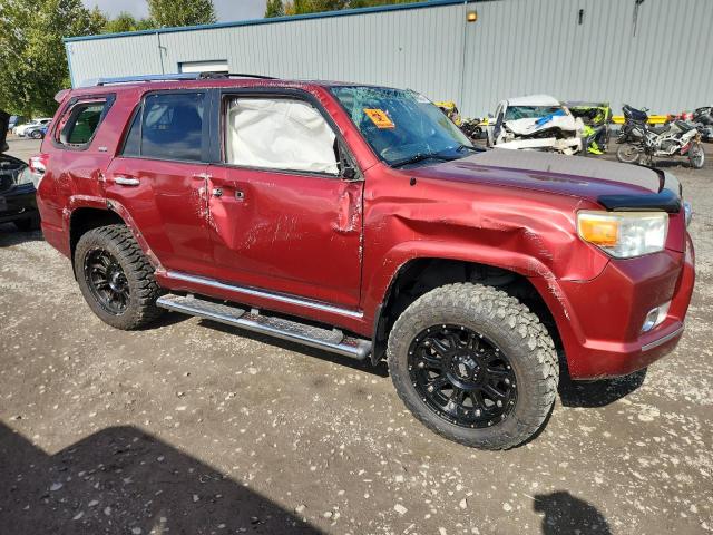 JTEBU5JR0A5012401 - 2010 TOYOTA 4RUNNER SR5 BURGUNDY photo 4