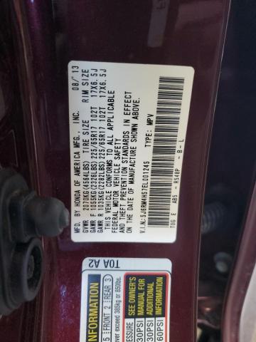 5J6RM4H57EL001245 - 2014 HONDA CR-V EX 勃艮第红 照片 14