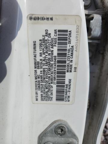 2T1BR12E81C433408 - 2001 TOYOTA COROLLA CE WHITE photo 12