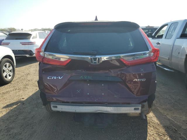 2HKRW6H3XKH203474 - 2019 HONDA CR-V LX MAROON photo 6