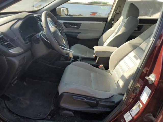 2HKRW6H3XKH203474 - 2019 HONDA CR-V LX MAROON photo 7