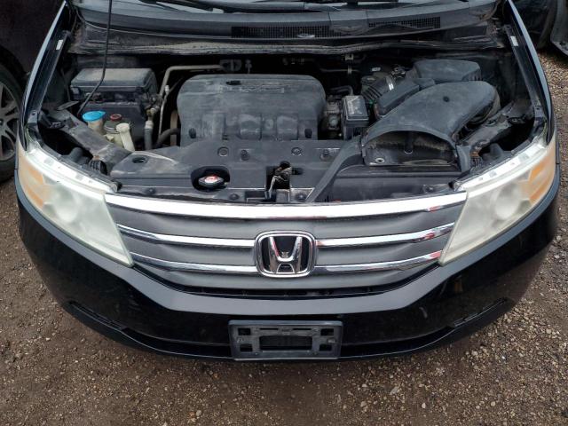 5FNRL5H6XBB065544 - 2011 HONDA ODYSSEY EXL BLACK photo 12