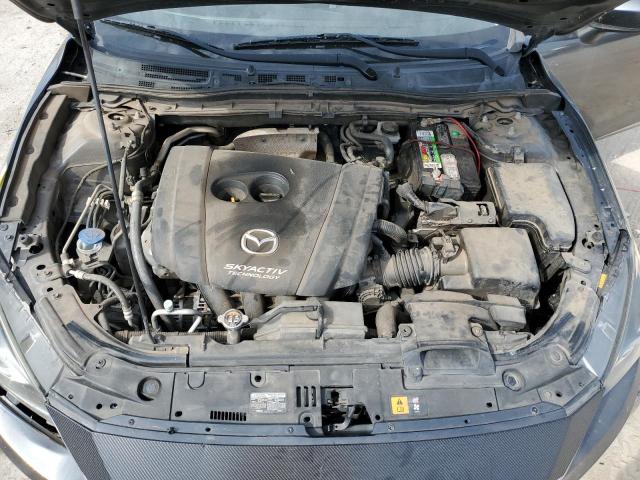 JM1BM1M3XE1208220 - 2014 MAZDA 3 GRAND TOURING GRAY photo 11