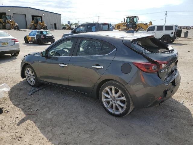 JM1BM1M3XE1208220 - 2014 MAZDA 3 GRAND TOURING GRAY photo 2