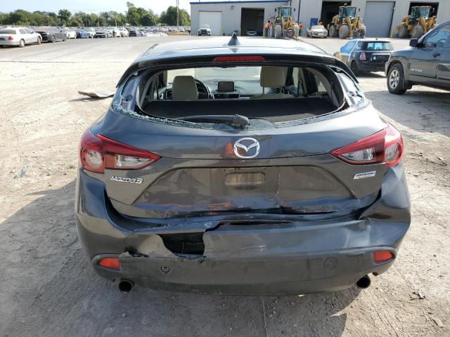 JM1BM1M3XE1208220 - 2014 MAZDA 3 GRAND TOURING GRAY photo 6