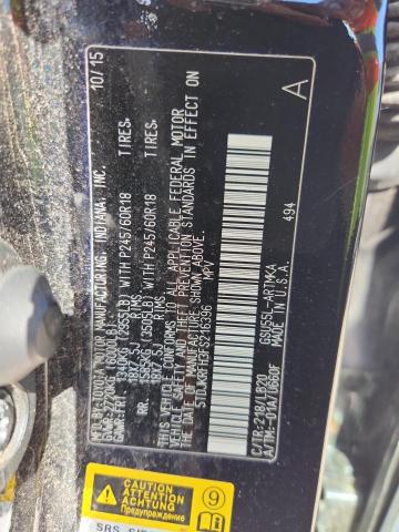 5TDJKRFH3FS216396 - 2015 TOYOTA HIGHLANDER XLE أسود صورة 14