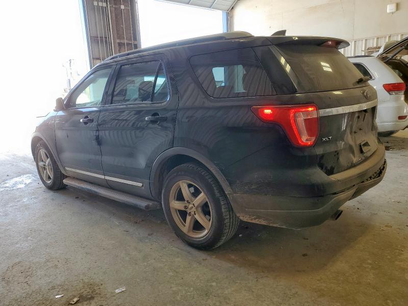1FM5K7DH0JGC85005 - 2018 FORD EXPLORER XLT BLACK photo 2