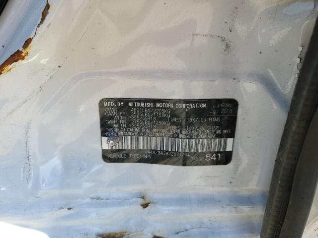 JA4AZ3A38JZ071734 - 2018 MITSUBISHI OUTLANDER SE 白色 照片 12