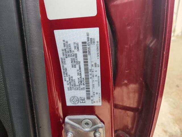 1FMCU9J9XJUB89152 - 2018 FORD ESCAPE TITANIUM Rojo foto 13