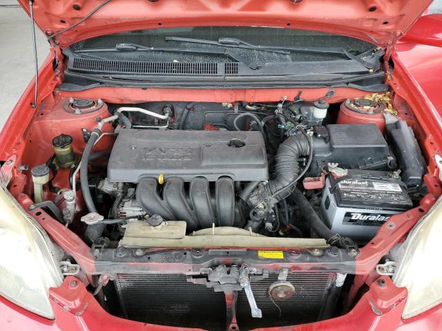 2T1KR32EX3C056546 - 2003 TOYOTA COROLLA MA XR RED photo 11