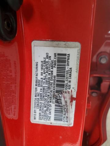 2T1KR32EX3C056546 - 2003 TOYOTA COROLLA MA XR RED photo 12