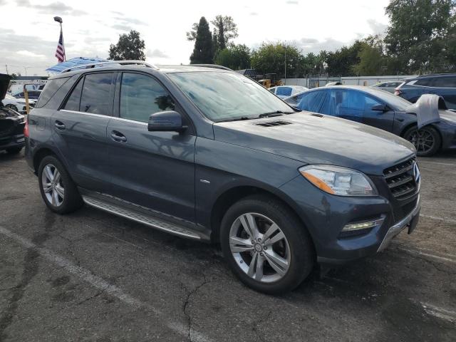 4JGDA5HB9CA020050 - 2012 MERCEDES-BENZ ML 350 4MATIC BLUE photo 4