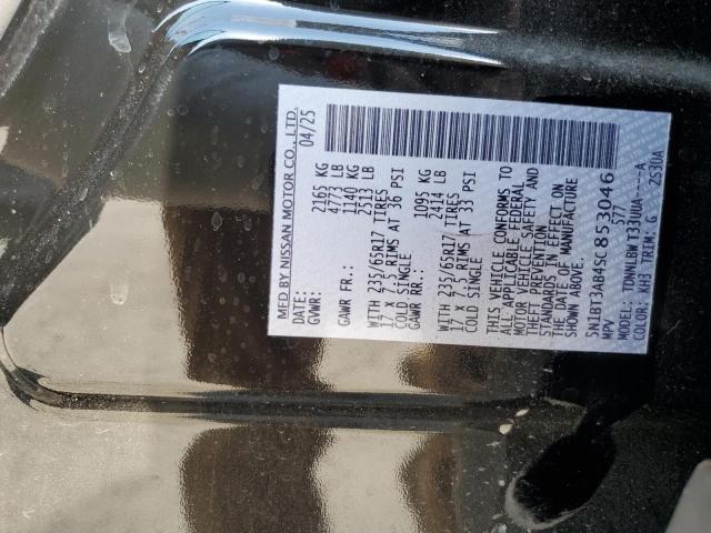 5N1BT3AB4SC853046 - 2025 NISSAN ROGUE S BLACK photo 13