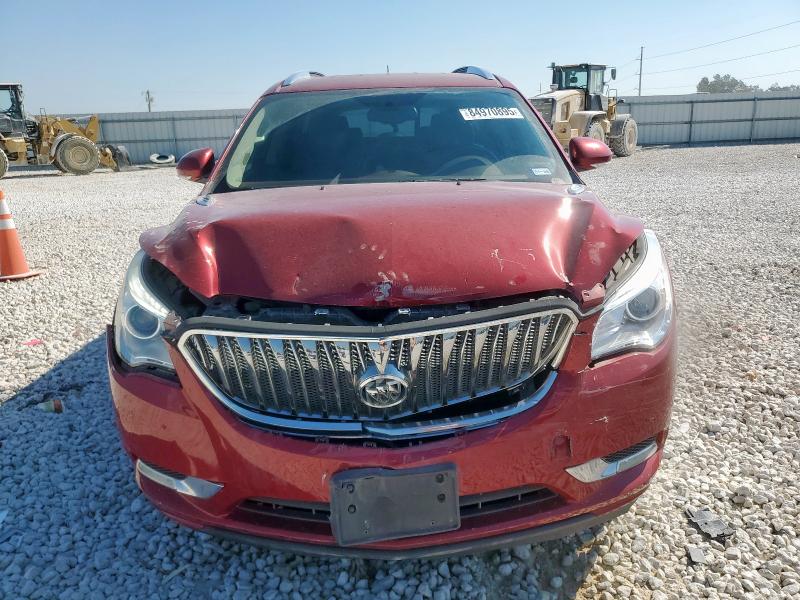 5GAKRCKD4DJ207122 - 2013 BUICK ENCLAVE RED photo 5