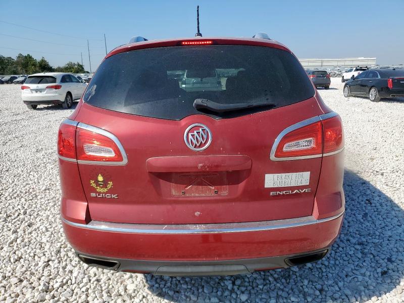 5GAKRCKD4DJ207122 - 2013 BUICK ENCLAVE RED photo 6