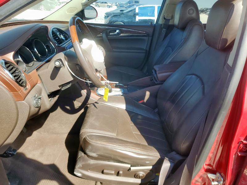 5GAKRCKD4DJ207122 - 2013 BUICK ENCLAVE RED photo 7