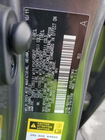 5TDZA3EH0CS020206 - 2012 TOYOTA HIGHLANDER BASE Մոխրագույն լուսանկար 13