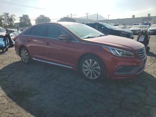 5NPE34AF4FH222754 - 2015 HYUNDAI SONATA SPORT წითელი ფოტო 4