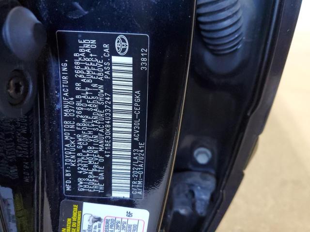 4T1BE30K84U337247 - 2004 TOYOTA CAMRY LE 黑色 照片 12