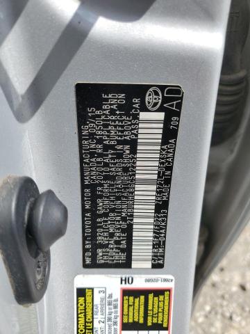 2T1BURHE8GC512252 - 2016 TOYOTA COROLLA L SILVER photo 12