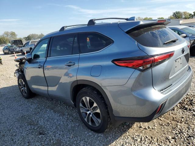 5TDGZRBHXNS219404 - 2022 TOYOTA HIGHLANDER XLE Niebieski zdjęcie 2