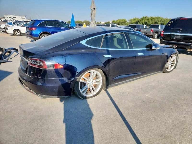 5YJSA1CN4DFP13171 - 2013 TESLA MODEL S Синий фото 3