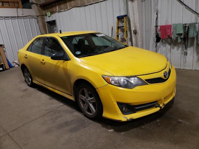4T1BF1FKXDU263368 - 2013 TOYOTA CAMRY L YELLOW photo 4
