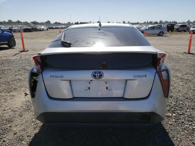 JTDKBRFU3H3538431 - 2017 TOYOTA PRIUS SILVER photo 6