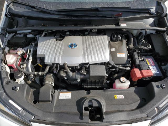 JTDKAMFU3N3163318 - 2022 TOYOTA PRIUS NIGHT SHADE Білий фото 11