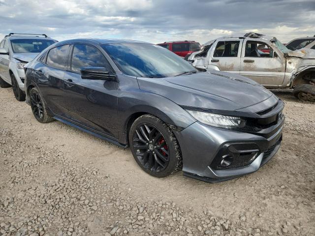 SHHFK7H99MU413444 - 2021 HONDA CIVIC SPORT TOURING GRAY photo 4