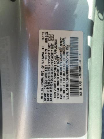 5FNRL5H63DB090255 - 2013 HONDA ODYSSEY EXL Silber Foto 12