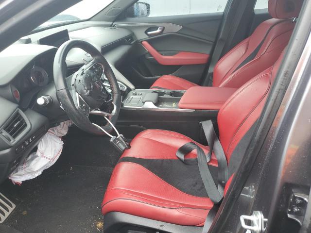 19UUB6F55NA001021 - 2022 ACURA TLX TECH A GRAY photo 7