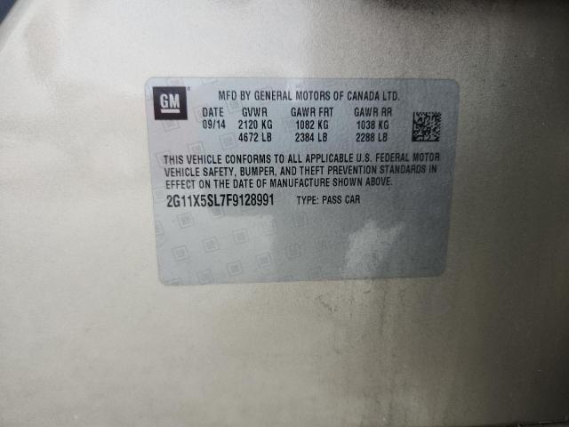 2G11X5SL7F9128991 - 2015 CHEVROLET IMPALA LS 棕色 照片 12