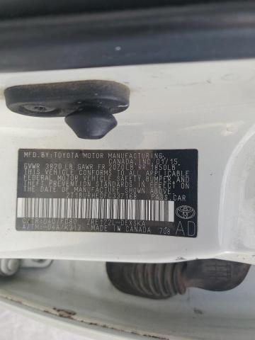 2T1BURHE0FC337168 - 2015 TOYOTA COROLLA L 白色 照片 12