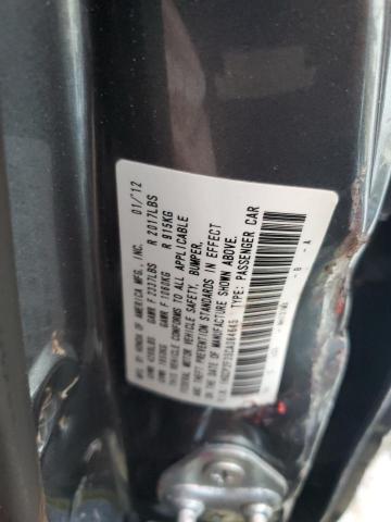 1HGCP2F35CA084645 - 2012 HONDA ACCORD LX GRAY photo 12