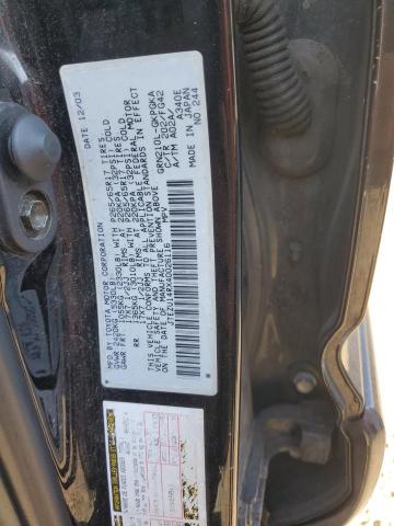 JTEZU14RX40026116 - 2004 TOYOTA 4RUNNER SR5 Чорний фото 13