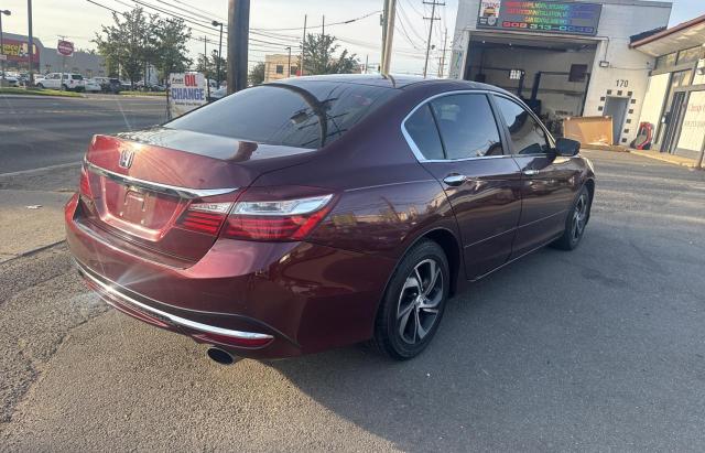 1HGCR2F41GA000779 - 2016 HONDA ACCORD LX BURGUNDY photo 4